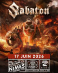 [Annonce] Sabaton à Nimes le 17 juin 2026